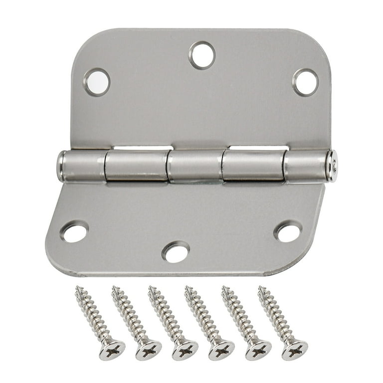 Hyper Tough Satin Nickel Door Hinge 3-1/2 in. x 5/8 in. 3-Pack