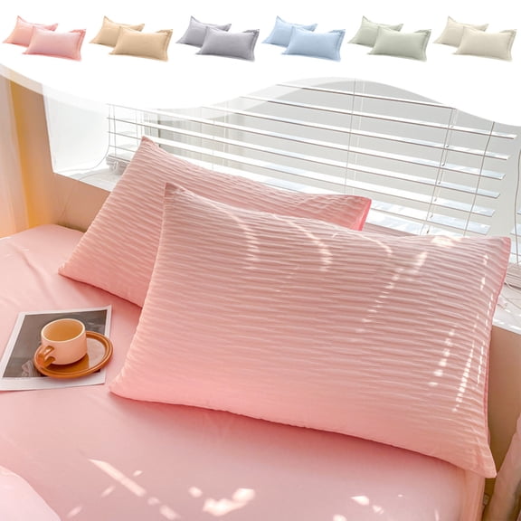 TTJ 1-Pack Microfiber Pillowcase Standard Size Soft Breathable Pillow Sham Wrinkle Fade Resistant Machine Washable Hotel Quality Single Pillow Cover
