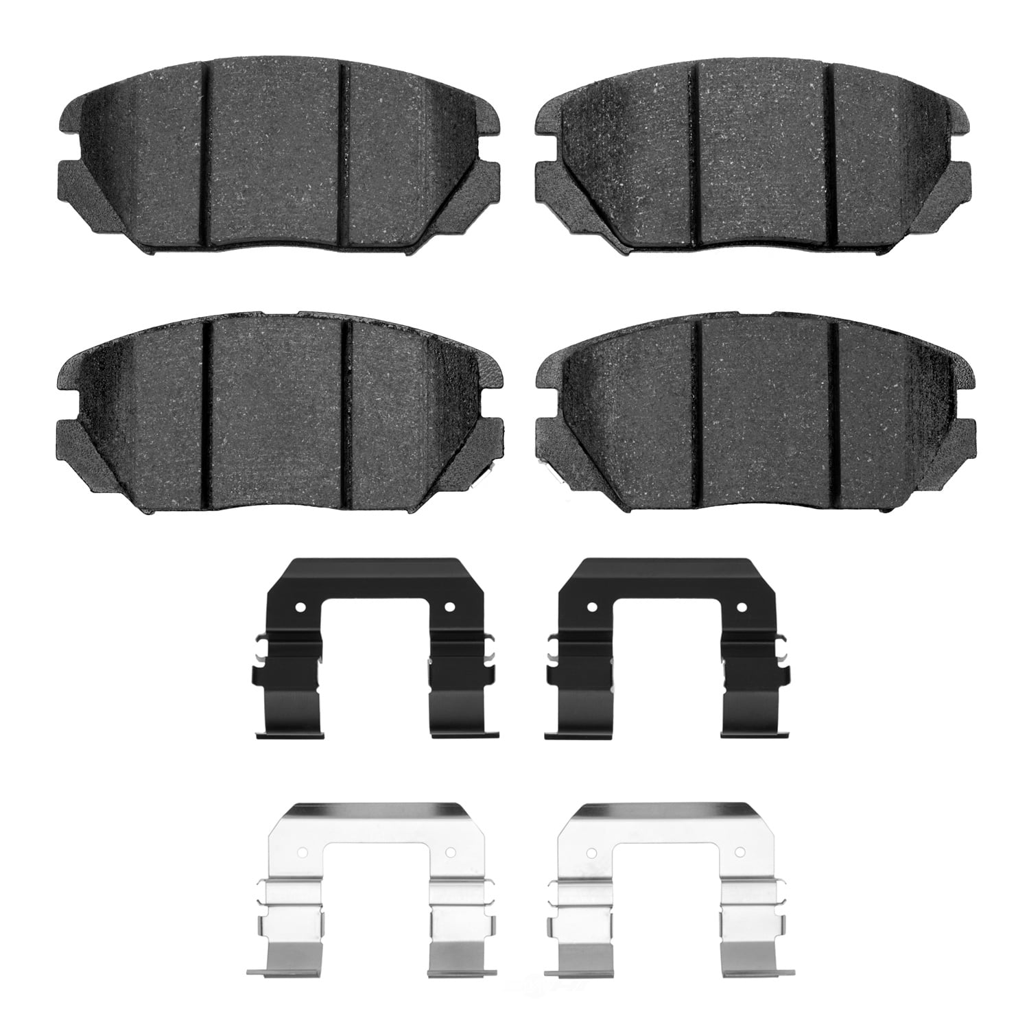 Dynamic Friction Company 1551-1125-01 DFC 5000 Advanced Brake Pads - Ceramic and Hardware Kit - OE