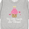 thumbnail image 3 of Inktastic 3rd Birthday Cupcake Girls Cute Toddler Sweatshirt, 3 of 4