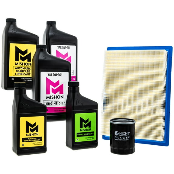 Mishon Full Service Oil Change Kit for Polaris RZR Ranger 570 Crew UTV MK1012877