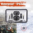 thumbnail image 3 of Faros LED BICYACO 4x6 pulgadas 60W impermeables IP67, 3 of 6