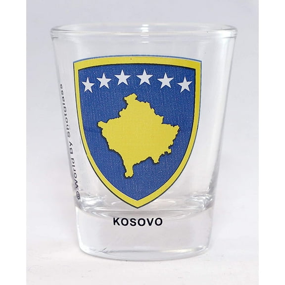 Kosovo Coat Of Arms Shot Glass