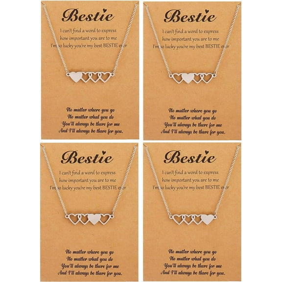 Best Friend Necklace Friendship Necklaces For 2/3/4/5 Friend Gifts For Women Bff Friends Sisters Bestie Necklace Sister Birthday Gifts[o371]