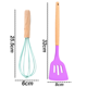 thumbnail image 2 of Juego de utensilios de cocina de silicona, juego de utensilios de cocina resistentes al calor con mangos de madera de 2 piezas, juego de herramientas de cocina, 2 of 5