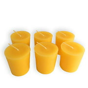 BCandle 100% Pure Beeswax 15-Hour Votives Candles Organic Hand Made (6)