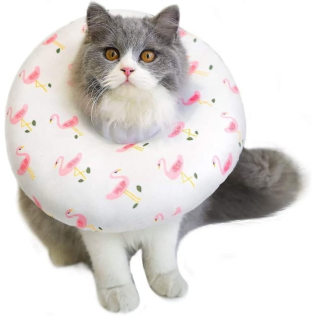 Collar de recuperación ajustable tipo cono para gatos, suave, para después de una cirugía, para la cicatrización de heridas en gatos, collar protector tipo E, collares isabelinos.