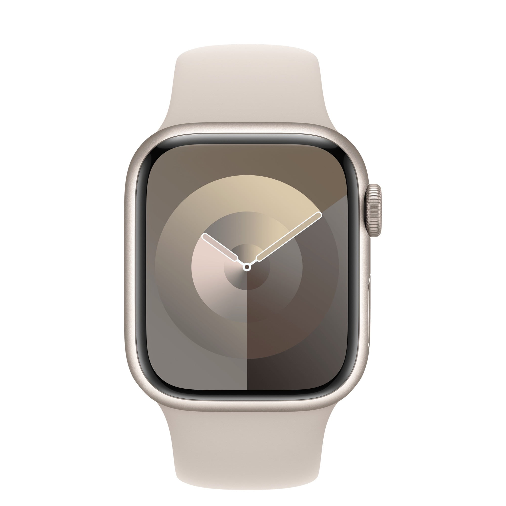 Restored Apple Watch Series 9 With Blood Oxygen. GPS + Cellular 41mm Starlight Aluminum Case with Starlight Sport Band - S/M. (Refurbished)