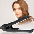 thumbnail image 3 of Mini Hair Straightener Flat Iron Curler  Ceramic Tourmaline Plates(Black), 3 of 6