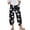 Black, variant on Staron Summer Pants for Women Wide Leg Capris Casual Loose Comfy Printed Lounge Travel Cropped Pants, Mint Green L