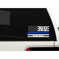 thumbnail image 3 of Spring Valley NV Nevada Clark County Thin Blue Line Stealthy USA Flag - Honoring Law Enforcement Officers Flags - Blue Lives Matter Euro Decal Bumper Sticker 3M Vinyl 3" x 5", 3 of 3
