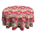 thumbnail image 4 of Christmas Round Tablecloth 60x60in(153x153cm) – Waterproof Polyester Table Cover with Full Print Design, Wrinkle Resistant & Washable for Kitchen Dining Party Decor, 4 of 6