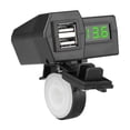 thumbnail image 3 of Adaptador de corriente para cargador de teléfono móvil de motocicleta para teléfono inteligente de navegación Verde YUK, 3 of 9