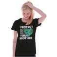 thumbnail image 3 of Love Your Mother Earth Cute Go Green Womens Slim Fit Graphic Tee Brisco Brands X, 3 of 5