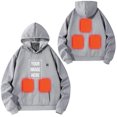 thumbnail image 2 of ToyKingdee Heated Hoodie Sweatshirt 5 Heating Zones Full-Zip Hooded Jacket Boys Girls Youth Winter Electric Heating Sweater, 2 of 9