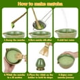 thumbnail image 6 of LIZHOUMIL Matcha Whisk Set 7-Piece, Ceramic Bowl, Bamboo Tools, Green Glaze Design, 6 of 7