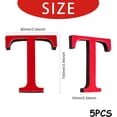 thumbnail image 2 of 5sets 5PCS Alphabet Mirror Stickers Acrylic 26 Letters 3D Mirror Wall Stickers Heart Shape Wall Decals for Living Room Bedroom Kitchen Wall Decoration Red Red, 2 of 7