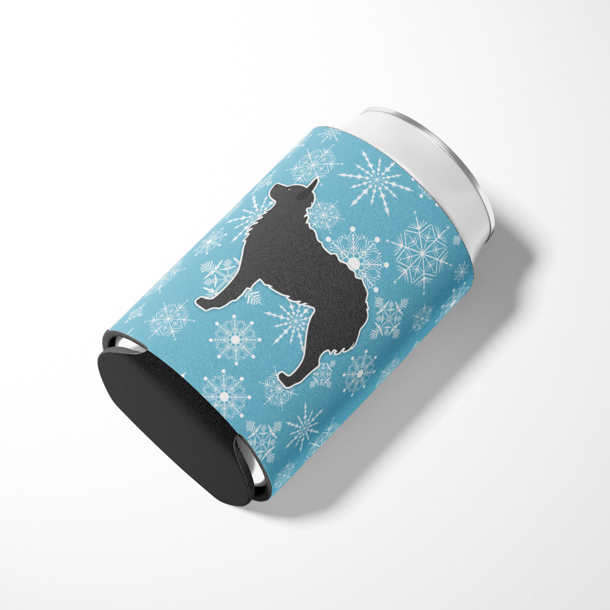 Winter Snowflake Croatian Sheepdog Can or Bottle Hugger