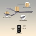 thumbnail image 5 of Matthews Fans - Irene-3H 3-Blade 42 Inch Flush Mount Ceiling Fan In Contemporary, 5 of 6