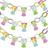 Big Dot of Happiness Whole Llama Fun - 90 Chain Links and 30 Paper Tassels Decor Kit - Baby Shower or Birthday Party Paper Chains Garland - 21 feet