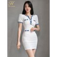 thumbnail image 1 of H Han Queen-Vestido corto de tubo para mujer, prenda ajustada, Sexy, para fiesta y oficina, novedad de verano 2024, 1 of 5