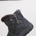 thumbnail image 6 of Mostsola Womens Snow Boots with Zipper Winter Warm Anti-Slip Ankle Boots Furry Lined Outdoor Booties, 6 of 9