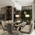 thumbnail image 4 of Ottomanson Imperial Upholstered Modern Silver Legged Dining Chair, Set of 2, Beige, 4 of 8