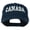Navy, variant on Canada Embroidered Low Profile Pet Spun Washed Cap - Black OSFM
