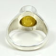thumbnail image 3 of Certified Natural Yellow Sapphire & Pukharaj Silver Handmade Ring 925 Sterling Silver Jewelry Ring, 3 of 3