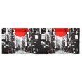 thumbnail image 6 of Yayeee Kitchen Valance Rod Pocket 54" x 18" Living Room Window Curtain, Black Streets, 6 of 6
