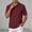 Red, variant on Adult Mens Polo T Shirts Short Sleeve Button Tee Shirt Basic White TShirt Men