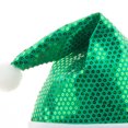 thumbnail image 2 of Sombreros de fiesta divertidos de lentejuelas brillantes Sombrero de fiesta de Navidad rojo y verde (verde), 2 of 5