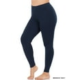 thumbnail image 2 of Zenana Women's High Waist Full Ankle Length Premium Thick Cotton Leggings, 2 of 2