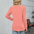 thumbnail image 7 of Guluxicc T-Shirts for Women V-Neck Long Sleeve Loose Fit Shirts Casual Soft Comfy Pullover Tops, 7 of 7
