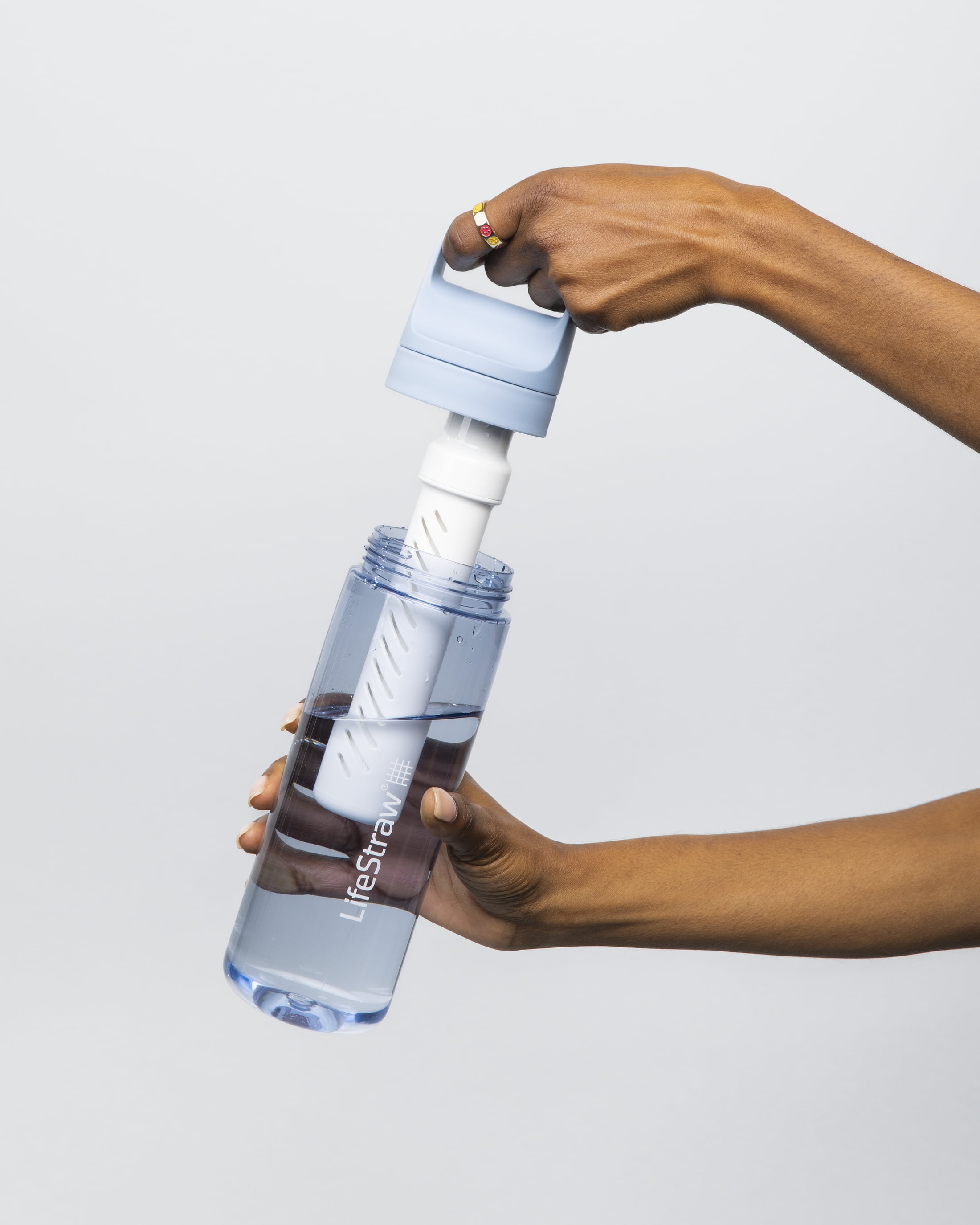 LifeStraw Go Series BPA-Free Water Filter Bottle; 22oz