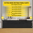 thumbnail image 4 of VERASTE Retractable Gate, Mesh Gate, 33"/41"Tall Safety Gate for Doorways, Stairs, Hallways, Indoor/Outdoor, (Black/White/Grey), As A Holiday Gift, 4 of 21