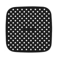 thumbnail image 2 of Air Fryer Liner Almohadilla antiadherente Alfombrilla de vapor de silicona perforada (8.5in Negro) Tmvgtek Libre de BPA, 2 of 9