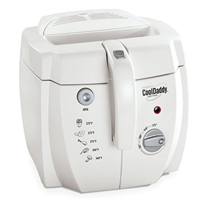 presto 05443 cooldaddy cooltouch deep fryer white