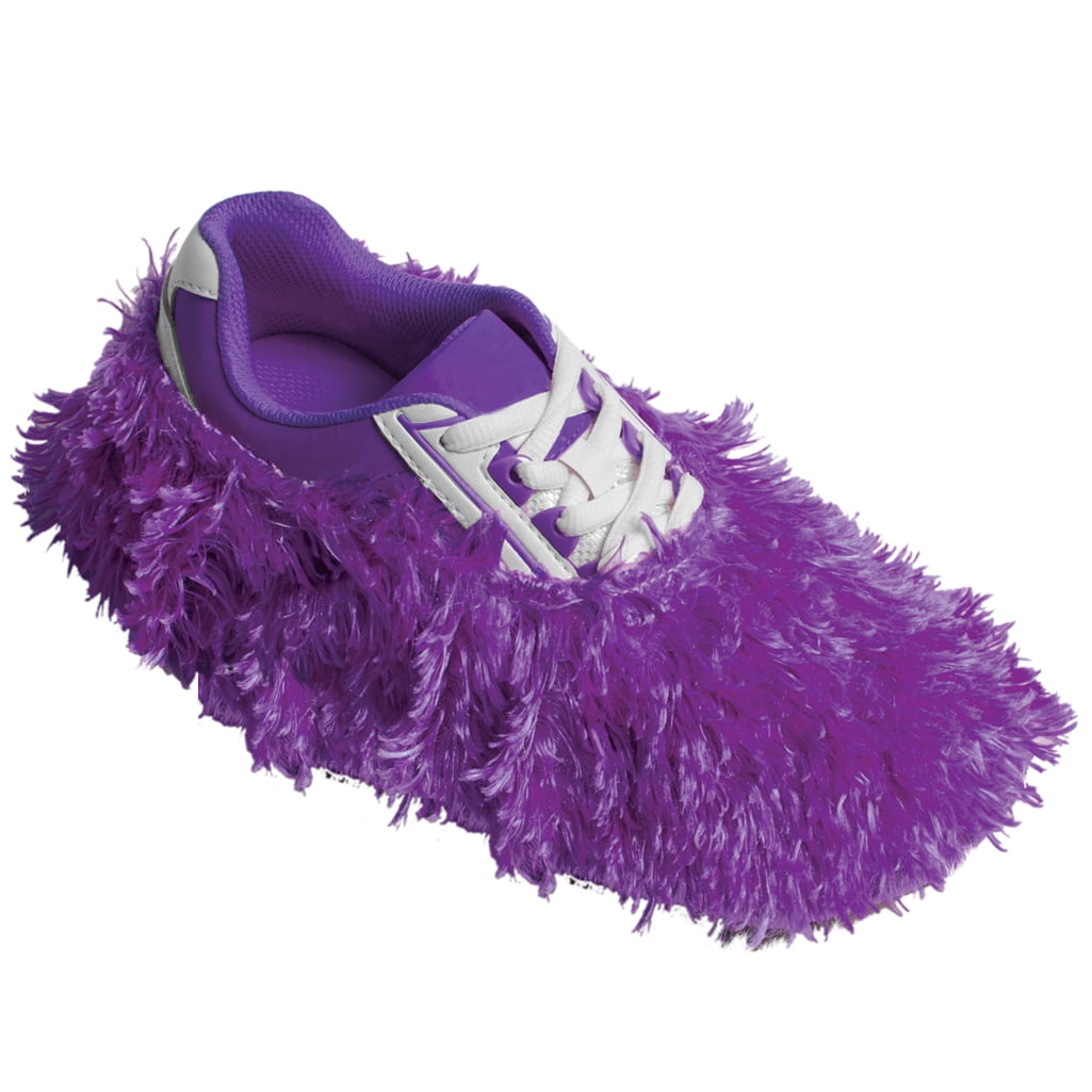 Fuzzy Shoe Covers- Purple - Walmart 