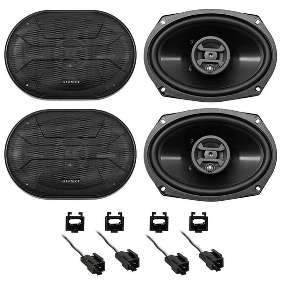 hifonics 6x9" front rear speaker replacement kit for 2001-2006 dodge stratus