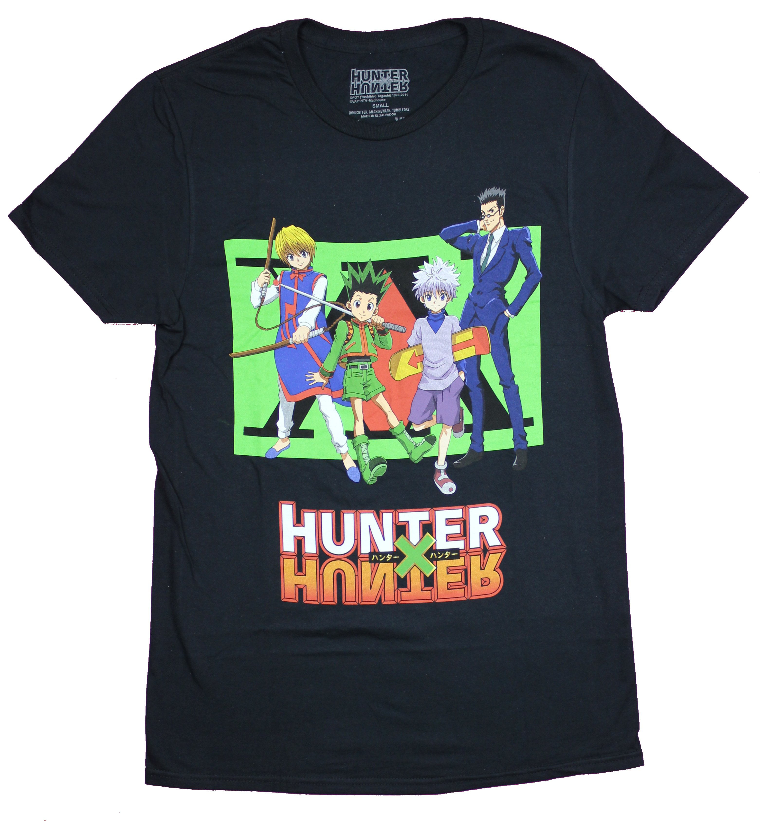 Great Eastern Hunter X Hunter Mens T Shirt Cast Lineup Over Logo X Large Walmart Com Walmart Com