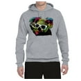thumbnail image 2 of Neon Technicolor Trippy Party Rainbow Koala | Mens Animal Lover Hooded Sweatshirt Graphic Hoodie, Heather Grey, 3XL, 2 of 4