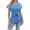 Blue-05, variant on STETMN Womens Blouses Dressy Pleated Tie Front Short Sleeve Shirts Trendy Cute Ruffle Peplum Tops