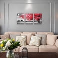 thumbnail image 5 of canvas wall art for living room Black and white red tree moon landscape painting bedroom Wall Decor 12" x 16"3 Pieces Ready to Hang for Decorations bathroom Works office family kitchen Prints pictures, 5 of 6