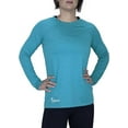 thumbnail image 3 of Paramount Outdoors EAG Elite Elements Women's Breeze Coolcore Performance Sun Shirt (Caribbean Sea), 3 of 5