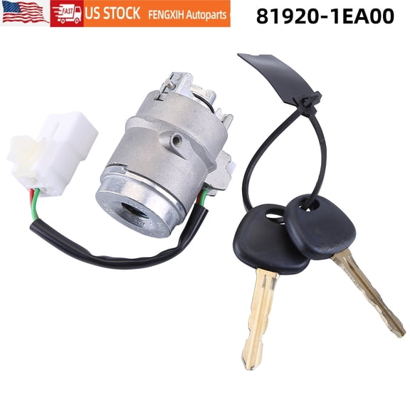 FENGXIH Ignition Lock Cylinder & 2 Key Compatible for Hyundai Accent 1.6L 2006-2011 81920-1EA00