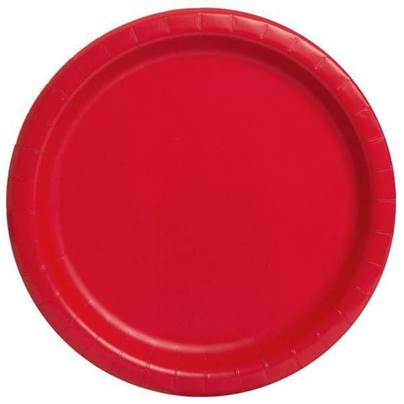 Unique Industries' Red Round 9" Dinner Plates, 20ct