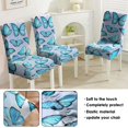 thumbnail image 5 of Artistic Butterfly and Floral Pattern Chair Covers Set of 4, Stretch Washable Polyester Kitchen Slipcovers, Removable Seat Protector for Gathering or Banquet, 5 of 7