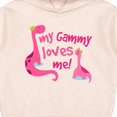 thumbnail image 3 of Inktastic My Gammy Loves Me Girl Dinosaur Toddler Hoodie, 3 of 4