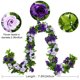 thumbnail image 4 of Toystoory Flores artificiales de glicinia fáciles de limpiar para decoración de bodas y fiestas Flores artificiales para plantas de decoración Decoración, 4 of 6